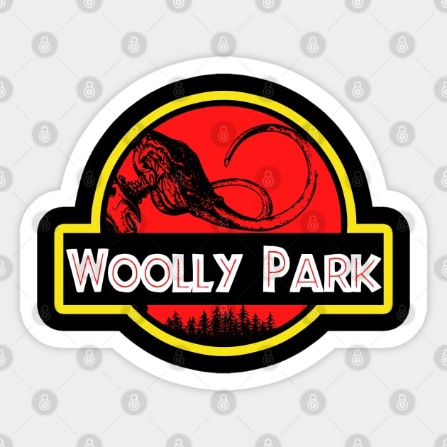 Woolly Park Sticker by fwerkyart